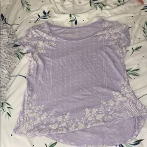 Purple lucky brand t-shirt
